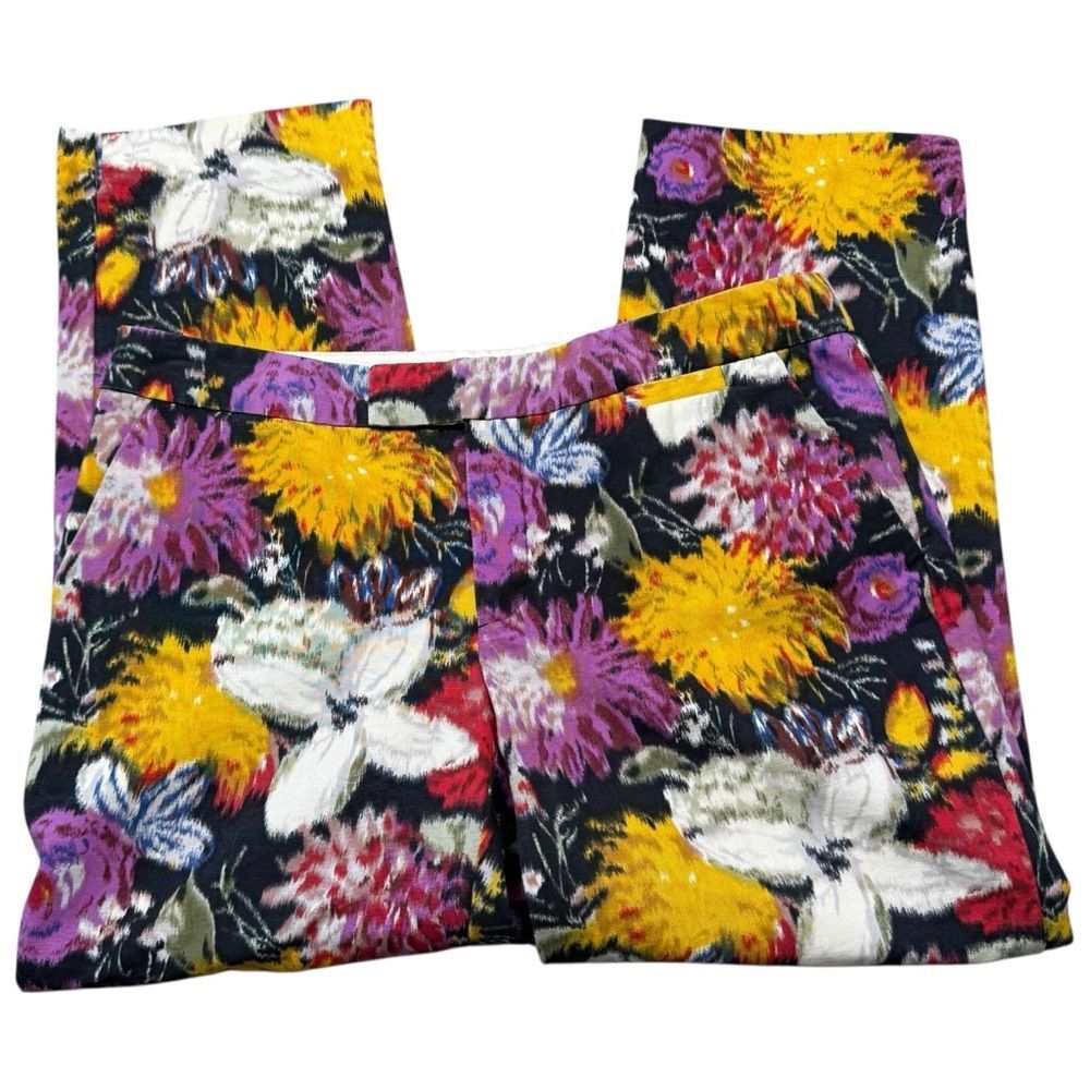 |EUC| ELEVENSES {Anthropologie} Watercolor Floral Cropped Trousers